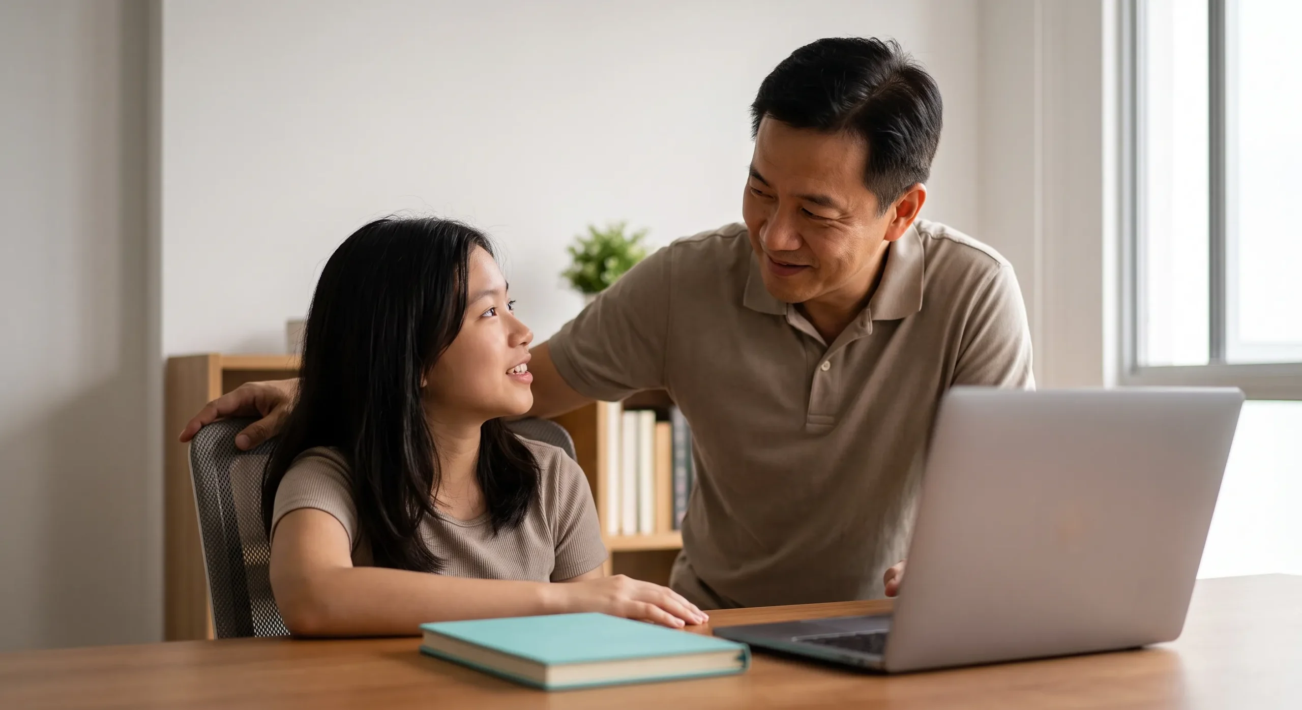 Tutor guiding a student through a problem